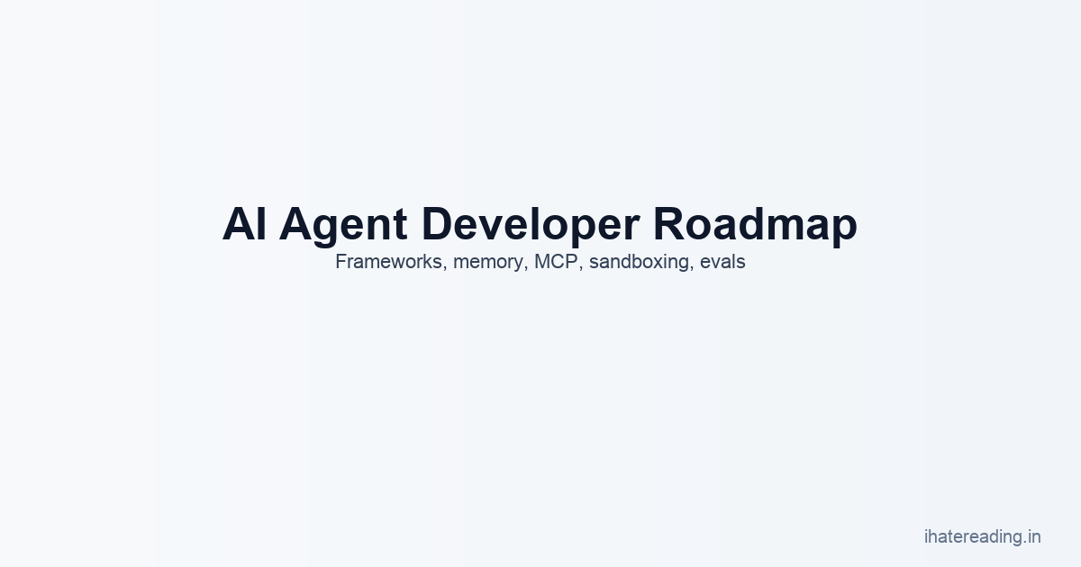 AI Agent Developer Roadmap